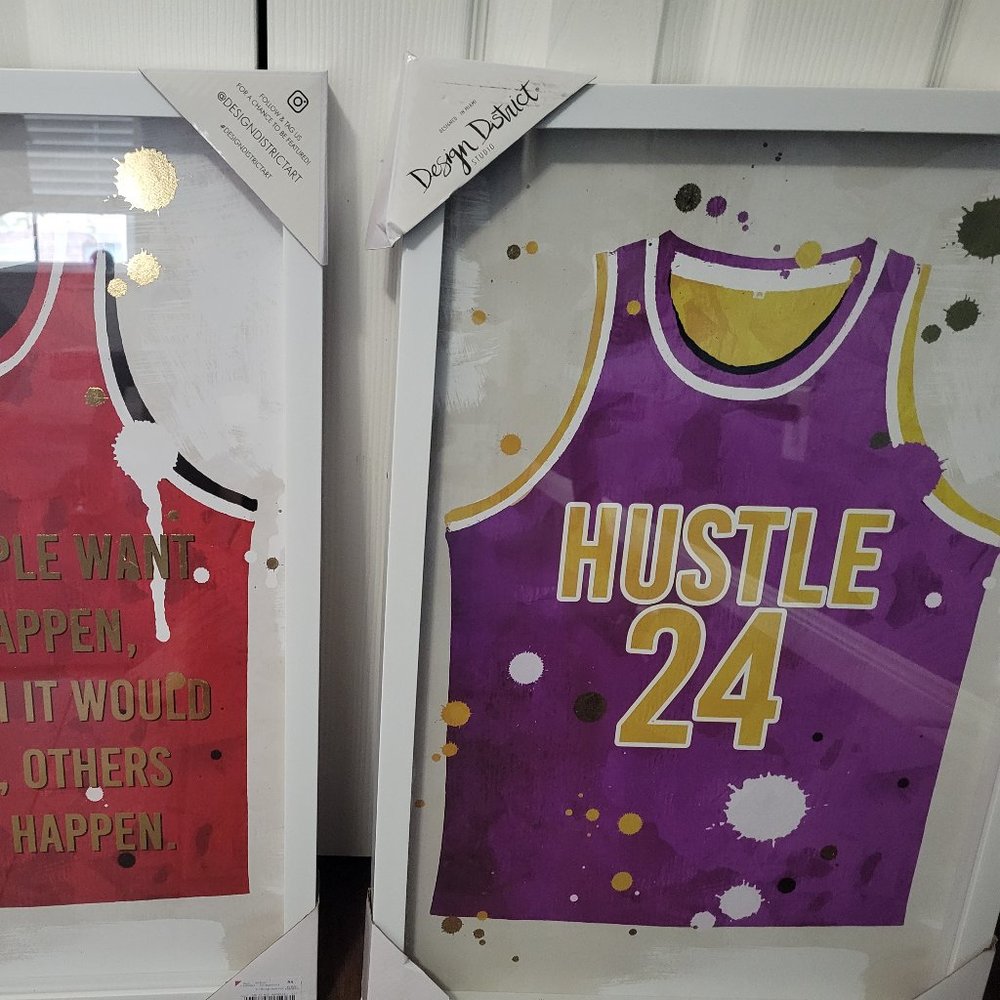 Set of motivation art inspired by jordan and kobe from Design district.